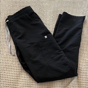 Figs Black Womens Straight Leg